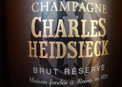 charles heidsieck champagner detail