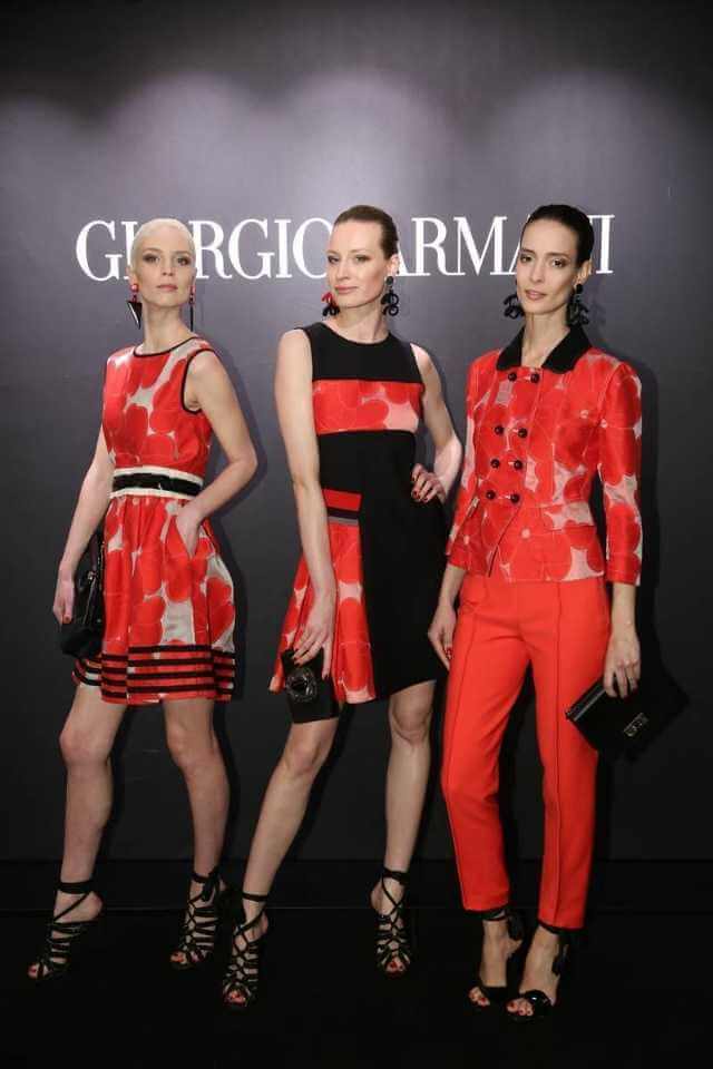 giorgio armani modeshow