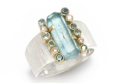 barbora aquamarine ring